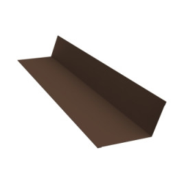 Планка примыкания 90х140 0,5 PurLite Matt RAL 8017 шоколад (3м) - фото - 1