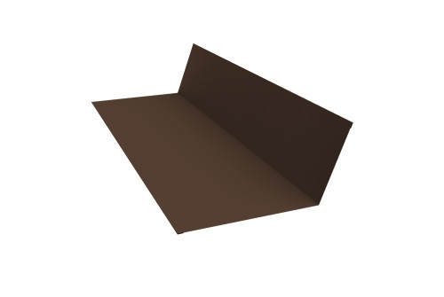 Планка примыкания 150х250 0,45 PE-Double с пленкой RAL 8017 шоколад (2м) - фото - 1