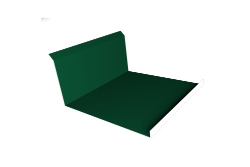 Планка примыкания нижняя 20х122х260х15 0,45 Drap RAL 6005 зеленый мох (2м) - фото - 1