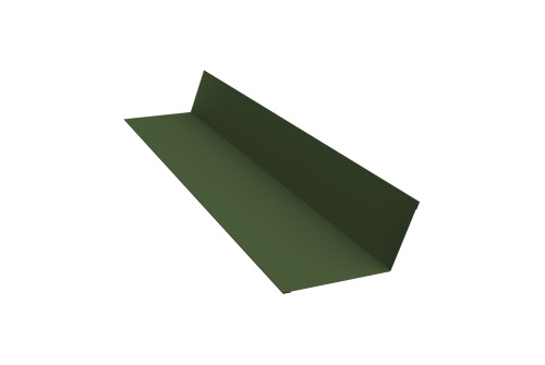 Планка примыкания 90х140 0,5 GreenCoat Pural BT, matt RR 11 темно-зеленый (RAL 6020 хромовая зелень) (3м) - фото - 1
