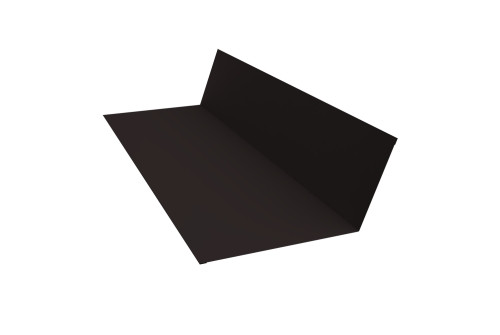 Планка примыкания 150х250 0,5 GreenCoat Pural BT, matt RR 33 черный (RAL 9004 сигнальный черный) (2м) - фото - 1