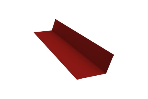 Планка примыкания 90х140 0,5 Rooftop Бархат RAL 3011 коричнево-красный (3м) - фото - 1