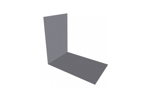 Планка снегозадержания усиливающая 0,5 Satin с пленкой RAL 7004 сигнальный серый (3м) - фото - 1