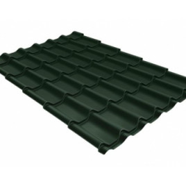Металлочерепица классик Grand Line 0,5 GreenCoat Pural BT RR 11 темно-зеленый (RAL 6020 хромовая зелень) - фото - 1