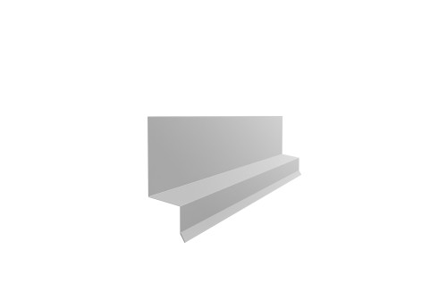 Отлив верхний фальц 0,5 Satin с пленкой RAL 7004 сигнальный серый (3м) - фото - 1