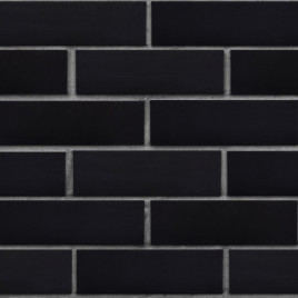 Клинкер фасадный чёрный матовый «Рейкьявик» 0,71NF гладкий - фото - 1