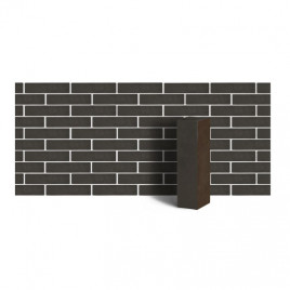 Клинкер фасадный полнотелый коричневый ангобированный тип 7Т 0,48NF - фото - 1