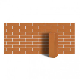 Клинкер фасадный полнотелый желтый тип 2.1Т 0,48NF - фото - 1