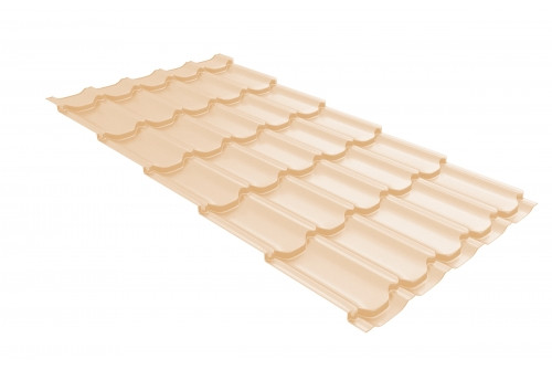 Металлочерепица квинта плюс Grand Line 0,5 Satin RAL 1015 светлая слоновая кость - фото - 1