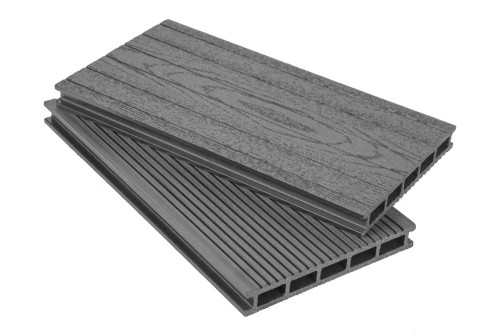 Террасная доска Grand Line 160мм вельвет и тиснение Графит 3м (БШТ) - фото - 1