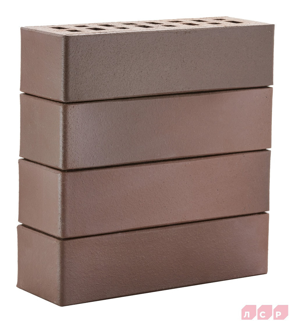 Клинкер фасадный ТЁМНО-ТЕРРАКОТОВЫЙ ФЛЭШ «БРЮГГЕ» - фото - 1