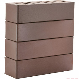 Клинкер фасадный ТЁМНО-ТЕРРАКОТОВЫЙ ФЛЭШ «БРЮГГЕ» - фото - 1