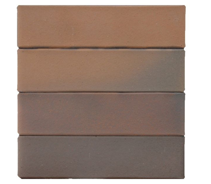 Клинкер фасадный СВЕТЛО-КОРИЧНЕВЫЙ ФЛЭШ «ПРАГА» - фото - 1