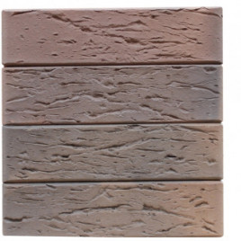 Клинкер фасадный СВЕТЛО-КОРИЧНЕВЫЙ С СЕРЕБРОМ «НОРДВЕЙК» - фото - 1