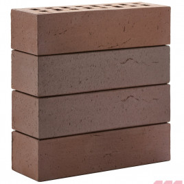 Клинкер фасадный ТЁМНО-ТЕРРАКОТОВЫЙ ФЛЭШ «АНТВЕРПЕН» - фото - 1