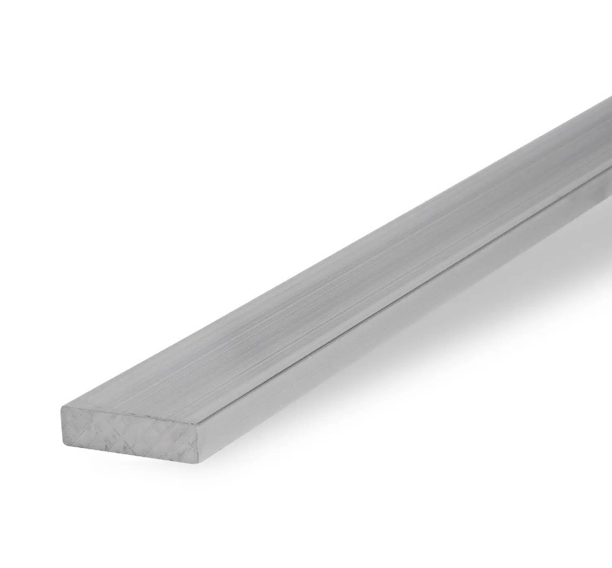 Полоса алюминиевая 8х100, длина 4 м, марка АД31Т - фото - 1