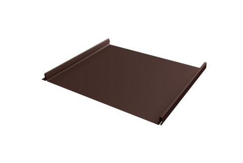 Кликфальц Fin Line Grand Line 0,5 PurLite Matt с пленкой на замках RAL 8017 шоколад - фото - 1