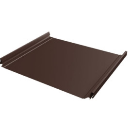 Кликфальц Pro Grand Line 0,5 Rooftop Бархат с пленкой на замках RAL 8017 шоколад - фото - 1