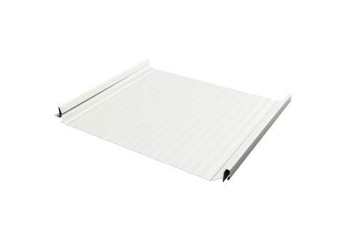 Кликфальц Pro Gofr Grand Line 0,45 Drap с пленкой на замках RAL 9003 сигнальный белый - фото - 1