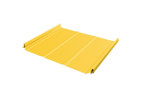 Кликфальц Pro Line Grand Line 0,45 PE с пленкой на замках RAL 1018 цинково-желтый - фото - 1