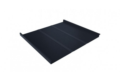 Фальц двойной стоячий Line Grand Line 0,5 Satin Matt с пленкой на замках RAL 7024 мокрый асфальт - фото - 1