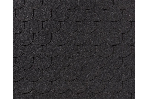 RoofShield черепица Фемили Эко Лайт Готик (3м2) Графитно-черный - фото - 1