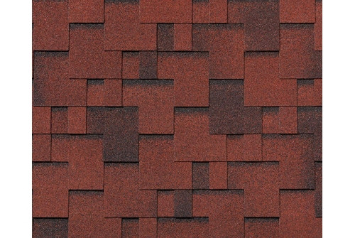 RoofShield черепица Фемили Эко Лайт Модерн (3м2) Красный с оттенением - фото - 1