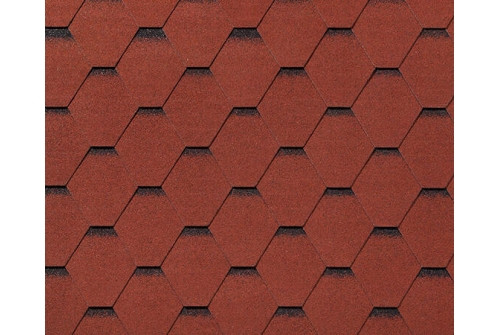 RoofShield черепица Фемили Лайт Стандарт (3м2) Красный с оттенением - фото - 1