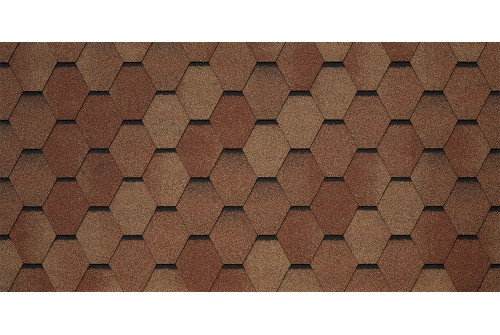 Битумная черепица TEGOLA VENETO terracotta 206 (терракотта) - фото - 1