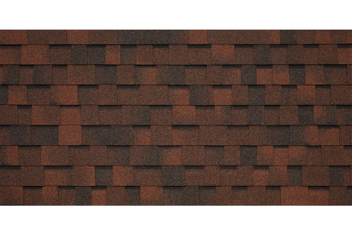 Битумная черепица TEGOLA CORTINA pelle 411(кирпично-коричневый) - фото - 1