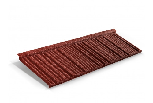Лист Metrotile WoodShake красный - фото - 1