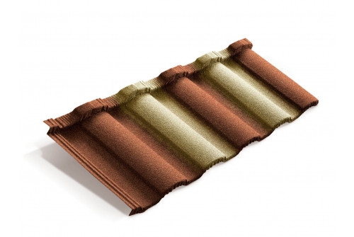 Лист Metrotile MetroRoman терракотово-желтый - фото - 1