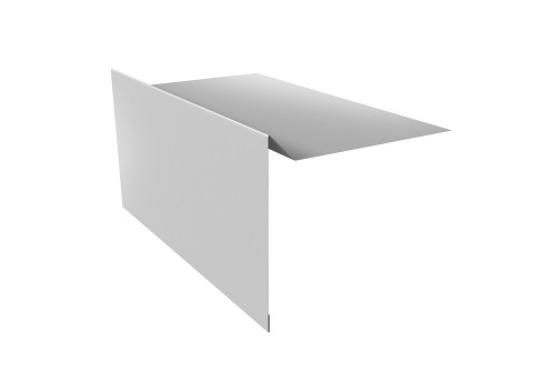 Планка ветровая для мягкой кровли 100х20х70 0,5 Satin с пленкой RAL 7004 сигнальный серый (3м) - фото - 1