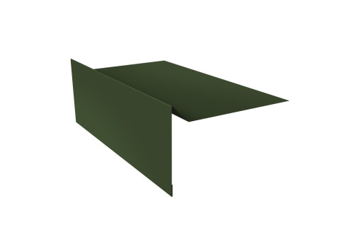Планка ветровая для мягкой кровли 100х20х100 0,5 GreenCoat Pural BT, matt RR 11 темно-зеленый (RAL 6020 хромовая зелень) (2м) - фото - 1
