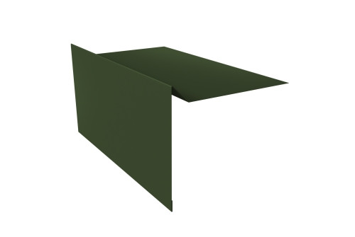 Планка ветровая для мягкой кровли 100х20х70 0,5 GreenCoat Pural BT, matt RR 11 темно-зеленый (RAL 6020 хромовая зелень) (3м) - фото - 1