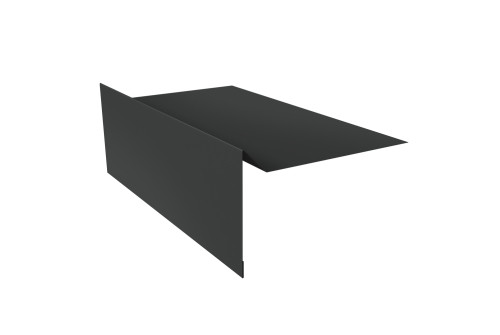 Планка ветровая для мягкой кровли 100х20х100 0,45 Drap TX RAL 7016 антрацитово-серый (3м) - фото - 1