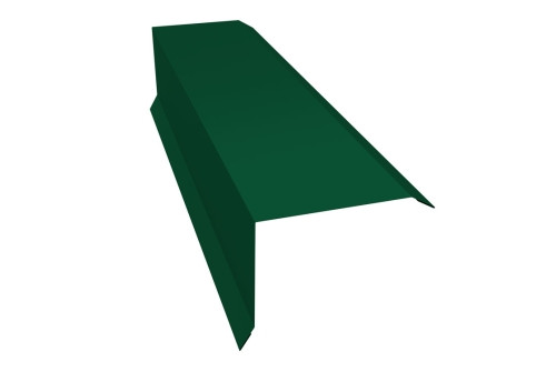 Планка торцевая 80х100 0,45 Drap RAL 6005 зеленый мох (2м) - фото - 1