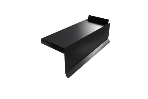 Планка торцевая сегментная Квадро профи Правая 0,45 Drap TX RAL 9005 черный - фото - 1
